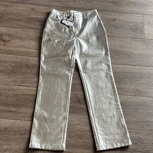 Gianni Bini Metallic Silver Pants
